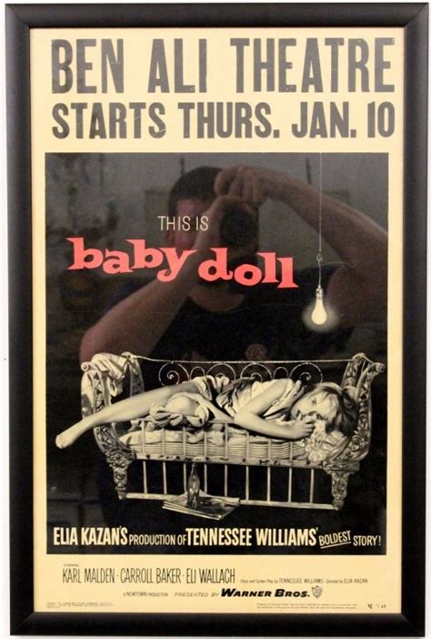 Vintage 1956 "Baby Doll" Film Poster — Eagle Eye Antiques