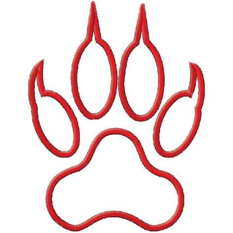 Tiger Paw Print Clip Art Border | Tiger paw print, Tiger paw, Paw print clip art