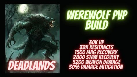 ESO- Werewolf PVP Build "Deadlands " - YouTube