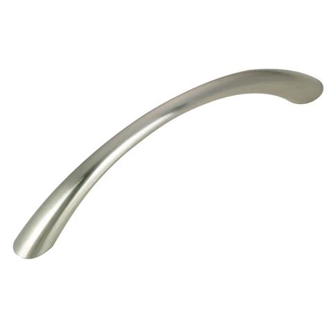 Richelieu Hardware 3-3/4 in. (96 mm) Brushed Nickel Contemporary Dual Mount Cabinet Pull (10 ...