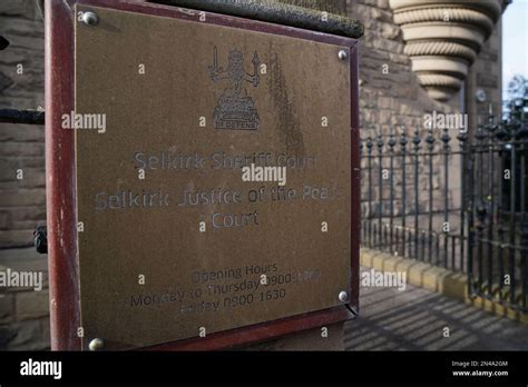 A view of Selkirk Sheriff Court where a 53-year-old man will appear on ...