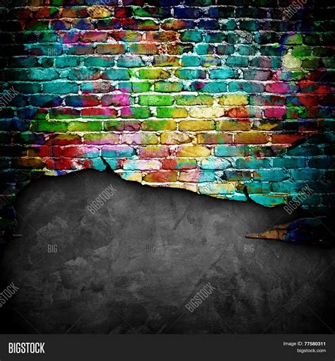 Graffiti Brick Wall Image & Photo (Free Trial) | Bigstock