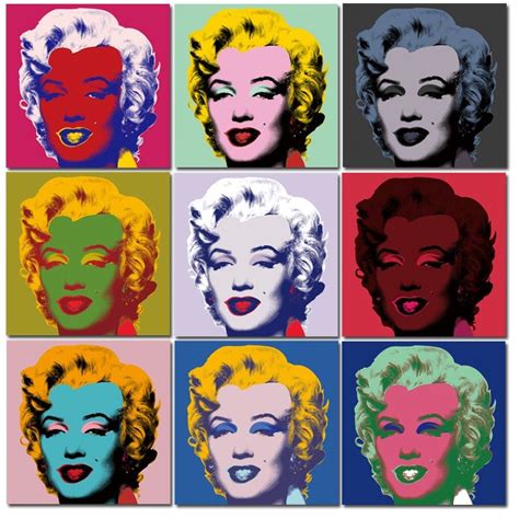 Andy warhol Marilyn Monroe peinture à l'huile wall art tirages affiche ...