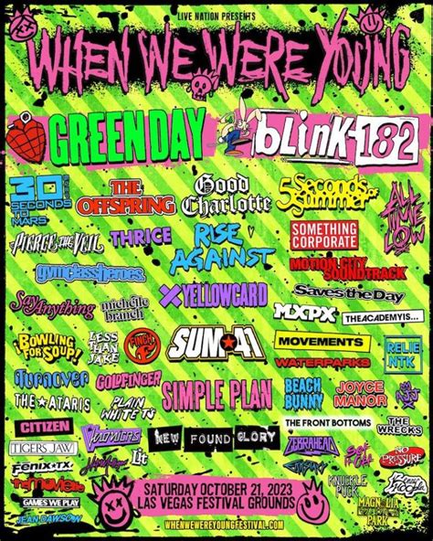 When We Were Young Returns in 2023 with blink-182, Green Day and More ...