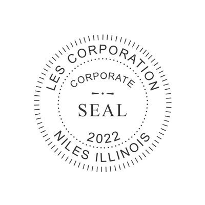 Corporate Seal Stamps - Ships in One Business Day!