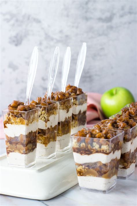 DLux Mini Dessert Cups Caramel Apple Trifles - Easy Thanksgiving Party Dessert | Delicious ...