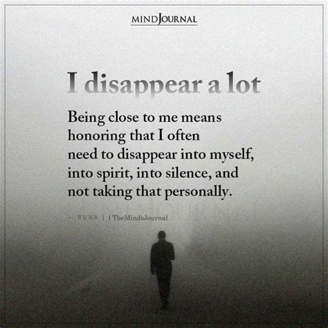 Sometimes I Want To Disappear Quotes