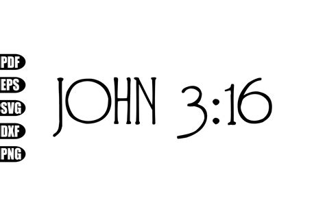 John 3:16 Svg Graphic by creativekhadiza124 · Creative Fabrica