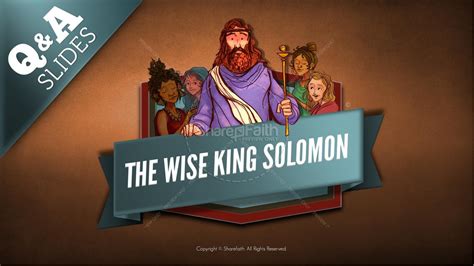 ShareFaith Media » The Wisdom of Solomon Kids Bible Story – ShareFaith Media