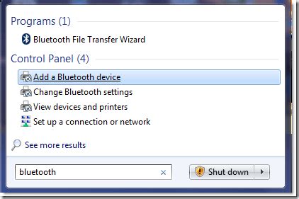 How to setup Bluetooth device pairing with Windows 7 - Next of Windows