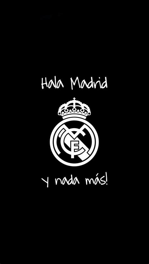 Hala Madrid y nada más! Wallpaper for mobile, Real Madrid logos. | Real madrid logo, Real madrid ...