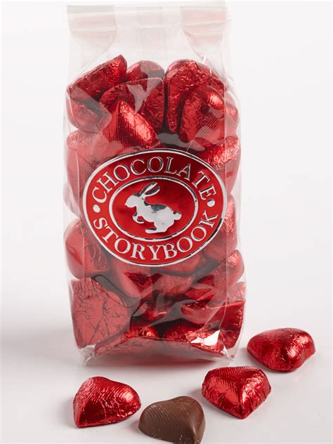 Red Foiled Chocolate Hearts | Valentine's by Chocolate Storybook