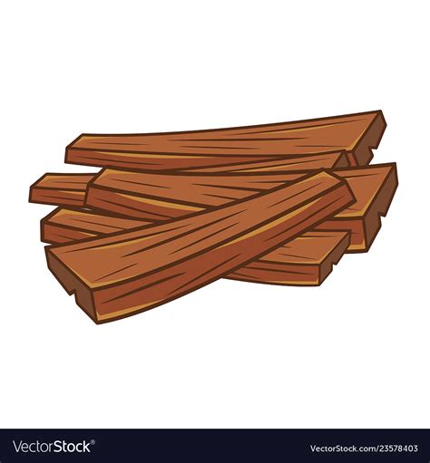 Wood Plank Cartoon