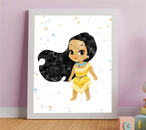 Pocahontas - Nursery Wall Decor - Digital Baby Room Poster | PrintooShop