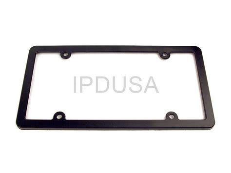 Plain Black Plastic License Plate Frame - Aftermarket