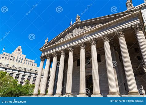 New York County Supreme Court Stock Photo - Image of tourism, columns ...