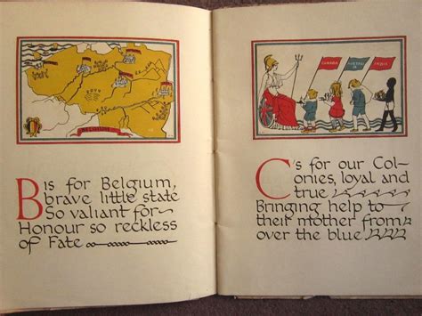 Childs ABC of the War WWI RARE ALPHABET BOOK 1914 Whitworth Kitchener ...