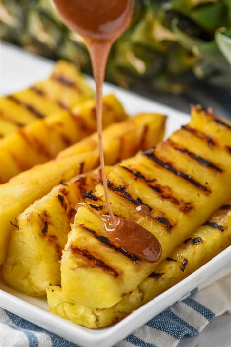 This Grilled Pineapple with Cinnamon Honey Drizzle is a perfect side dish or light dessert ...