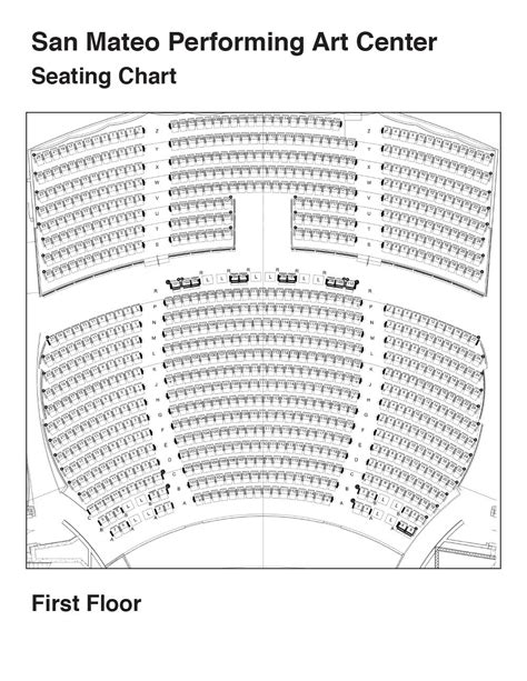 San Jose Center For The Performing Arts Detailed Seating Chart | Elcho ...