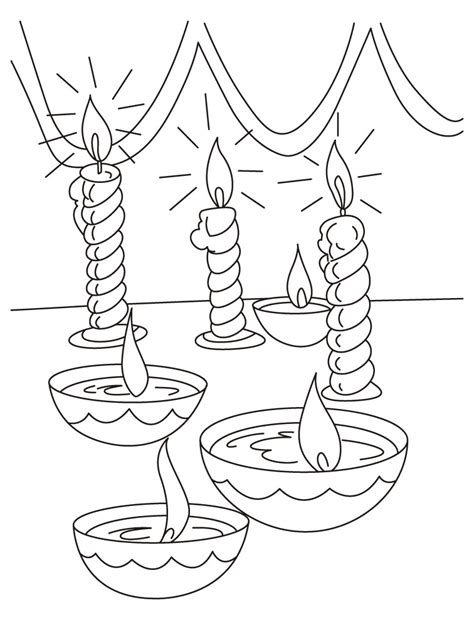 Diwali Coloring Pages (16) - Coloringkids.org