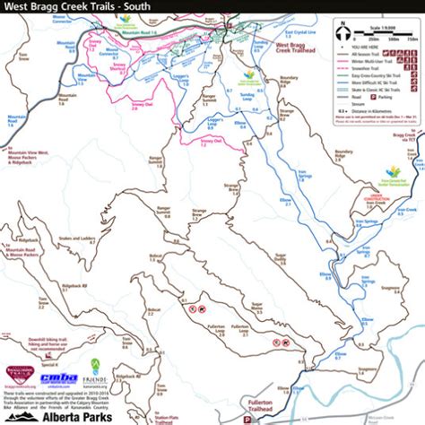 Here’s the Latest West Bragg Creek Trail Maps