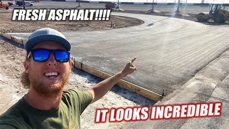 Building the Freedom Factory a GIANT Burnout/Drift Pad Part 3!!! (ASPHALT DAY!!) - YouTube