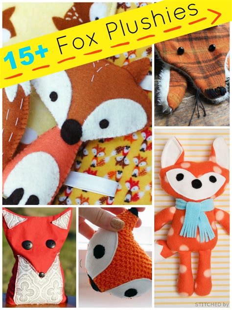 15+ Fox Stuffed Animal Tutorials | Plushie Patterns