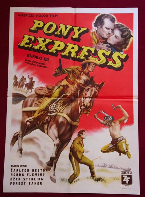 YugoRare Movie Posters: Pony Express (1953)