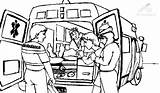 Paramedic Coloring Page Ambulance Pages For Girls And Boys To sketch template