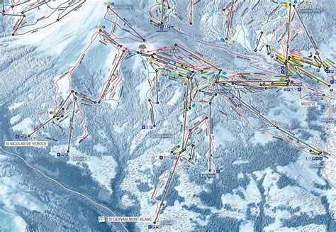 St Gervais Mont-Blanc Piste Map | J2Ski