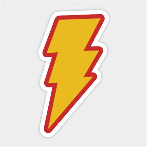 Shazam Logo - Dc - Sticker | TeePublic