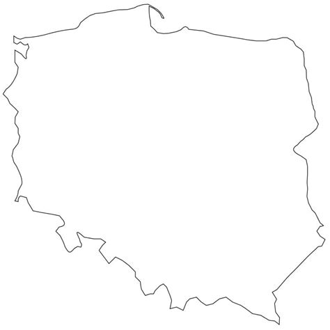 Outline Map of Poland coloring page - Download, Print or Color Online ...