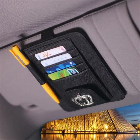 Car Sun Visor Organizer - Bling Crown – Carsoda