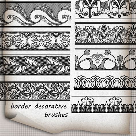 Free Border Brushes - Photoshop brushes