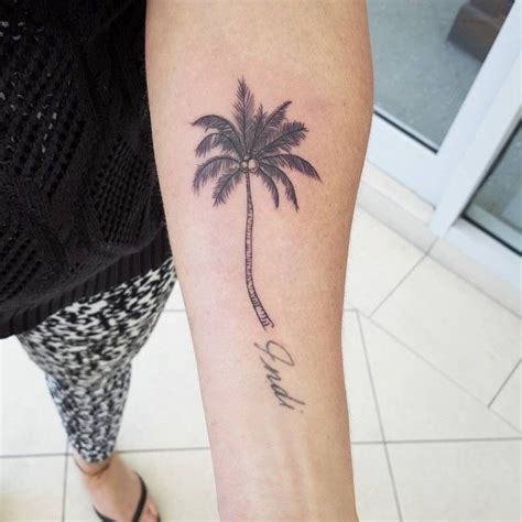 50 Superb Palm Tree Tattoo Designs and Meaning | Palm tree tattoo, Tree ...