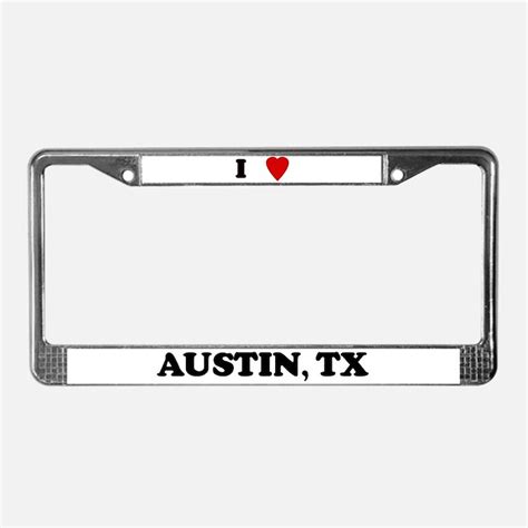 Austin Texas Licence Plate Frames | Austin Texas License Plate Covers ...