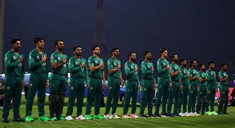 Download Pakistan Cricket Team Giving Salute during National Anthem Wallpaper | Wallpapers.com