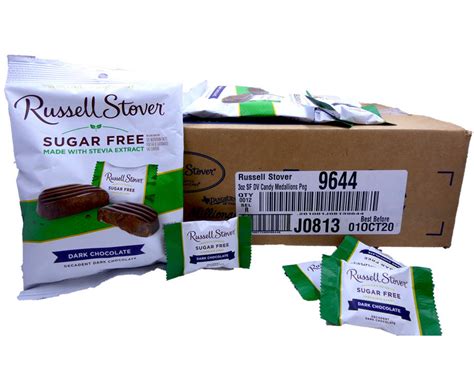 Russell Stover Sugar Free Dark Chocolate 3oz Bag or 12 Count Box — b.a. Sweetie Candy Store