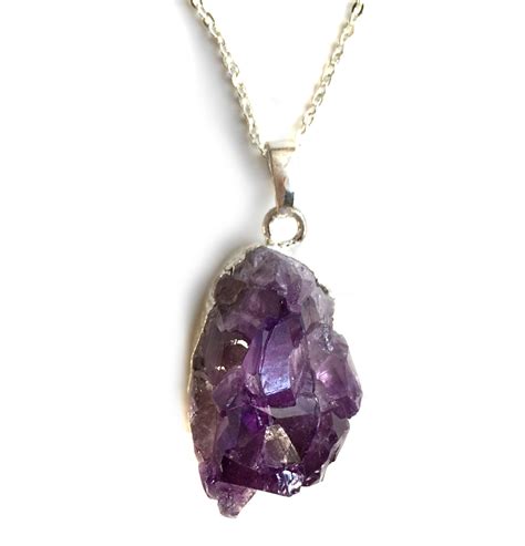 Amethyst Crystal Pendant, by Well Done Goods