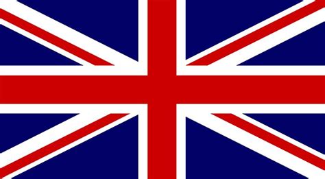 the british flag is shown in red, white and blue