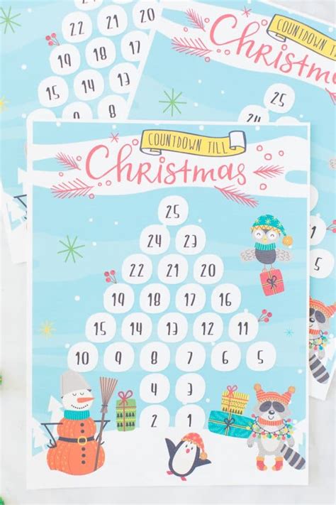 Printable Countdown Till Christmas Calendar - Made To Be A Momma