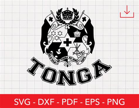 Tonga Svg Tongan Flag Svg Seal of Tonga Svg Tongatapu - Etsy Ireland