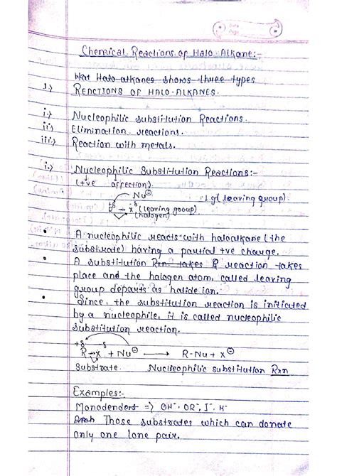 SOLUTION: Chemical reactions of halo alkane cbse - Studypool