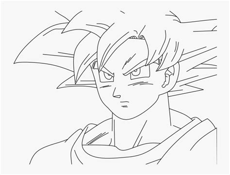 Download Collection Of Goku Super Saiyan God Drawing - Super Saiyan God Goku Drawing Face, HD ...