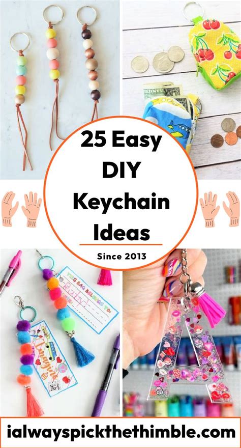 25 Homemade DIY Keychain Ideas: How To Make Keychains