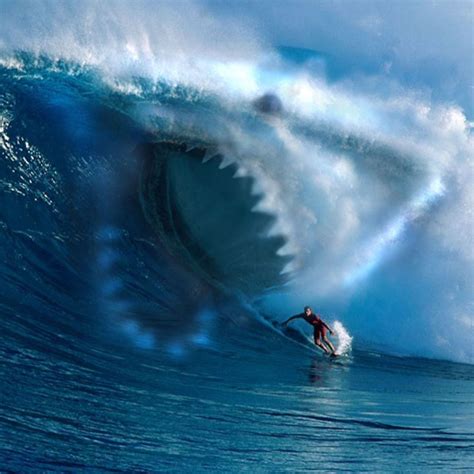 Shark Wave Water Surfing Ocean iPad Air Wallpapers Free Download