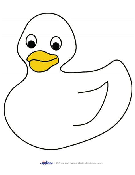 Rubber Duck Outline - Cliparts.co