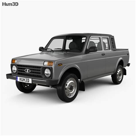 VAZ Lada Niva 4×4 2329 Pickup 2015 3D model - Vehicles on Hum3D