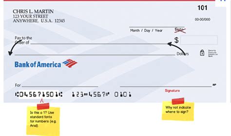 bank of america checks | ... is a crude mock-up of my suggested design for a Bank of America ...