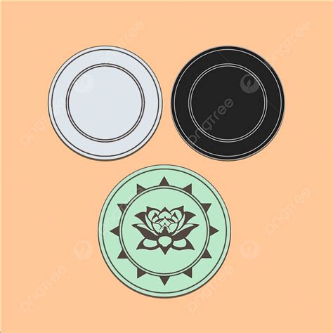 Coin Design Vector Hd PNG Images, Carrom Sticker And Coins Design, Carrom, Sticker, Carrom ...